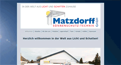 Desktop Screenshot of matzdorff.de